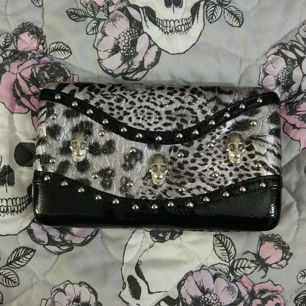 Leopard Skull wallet